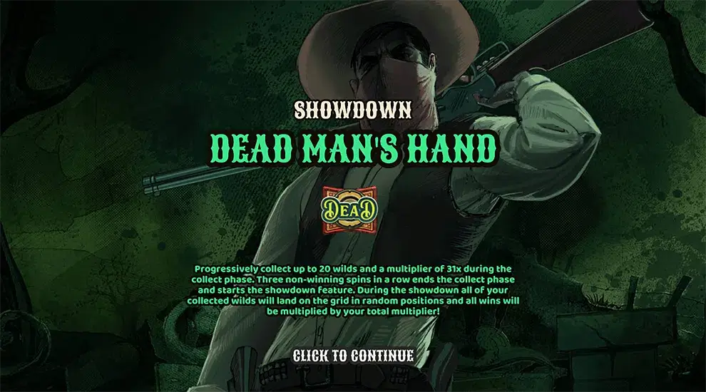 Cấu trúc hai giai đoạn Dead Man's Hand - giao diện Giai đoạn Thu thập trước khi Showdown bắt đầu