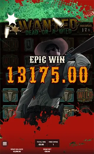 Выигрыш Wanted Dead or a Wild Рука мертвеца