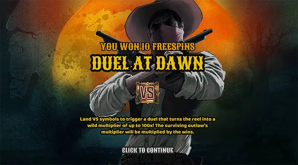 Vòng quay miễn phí Duel at Dawn - wild VS mở rộng khai hỏa trên nhiều cuộn cùng lúc