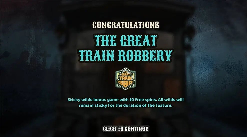 The Great Train Robbery - wild dính tích lũy dần trên lưới 5x5